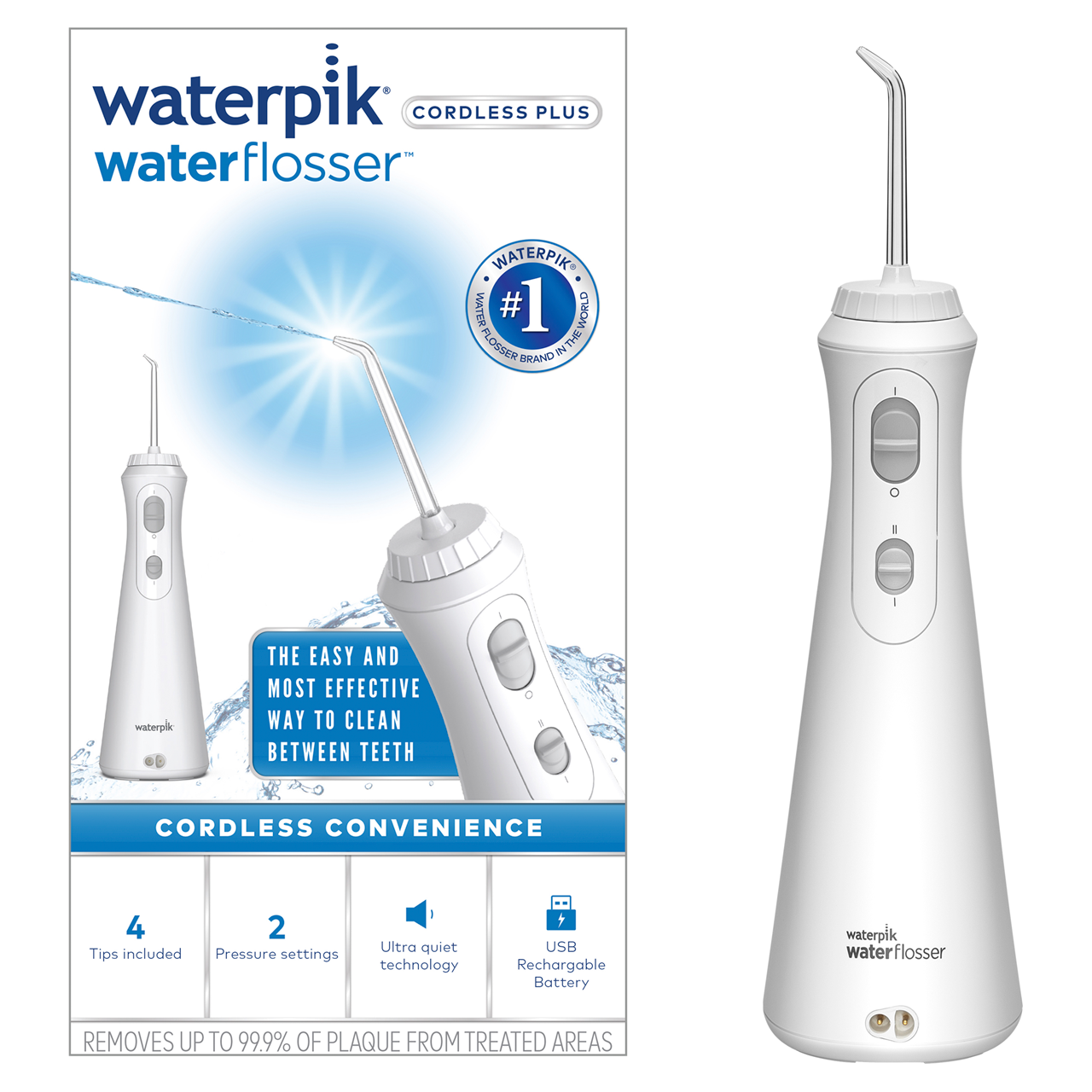 Waterpik Water Flosser Cordless Plus White