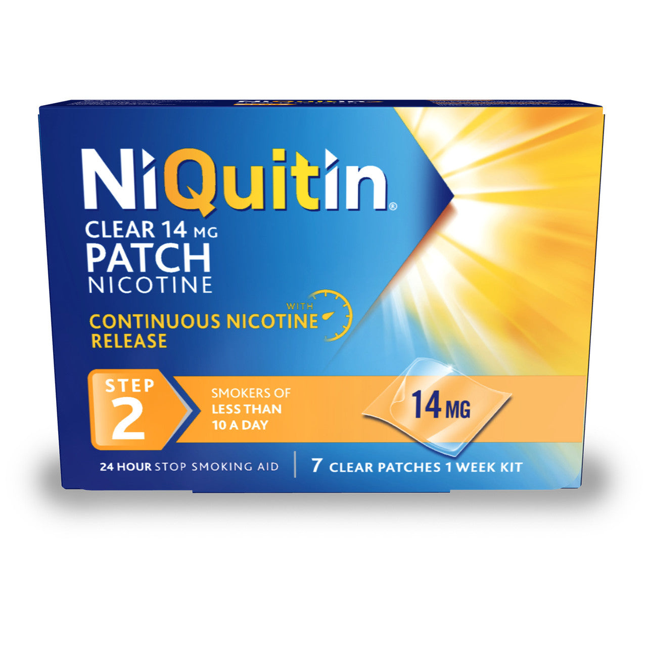 NiQuitin Clear 14mg Patches Step Two 7 Pack