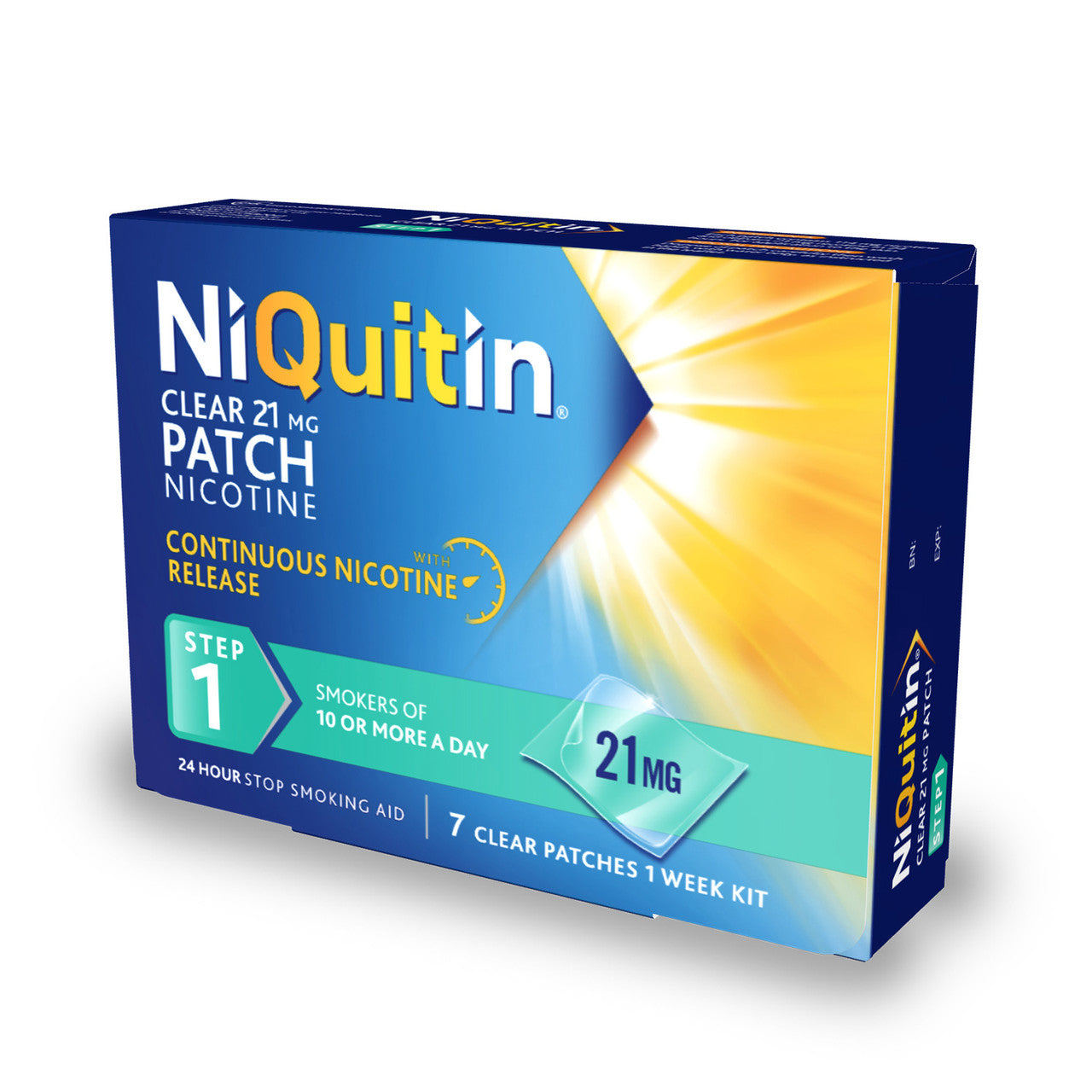NiQuitin Clear 21mg Patches Step One 7 Pack