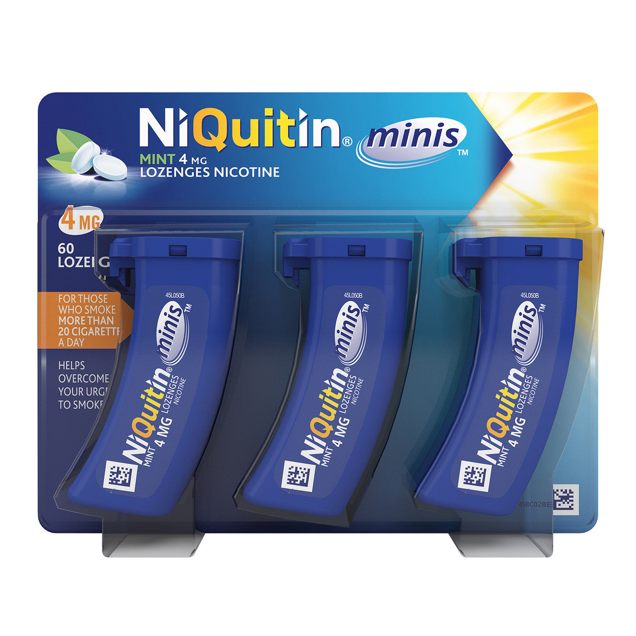 NiQuitin Minis 4mg Mint Lozenges 60 Pack