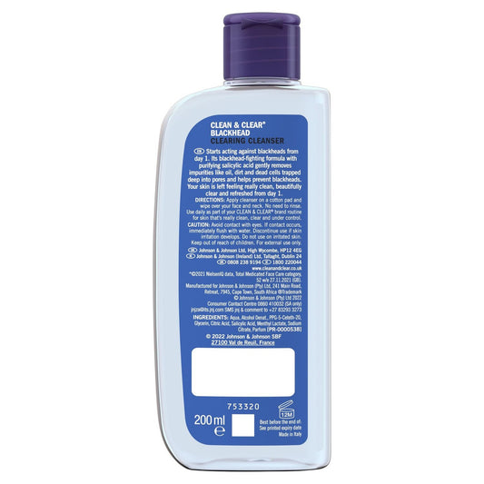 Clean & Clear Blackhead Clearing Cleanser 200ml