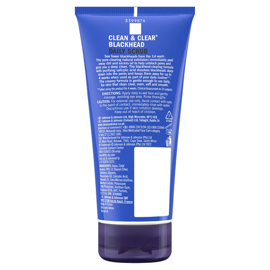 Clean & Clear Blackhead Clearing Daily Scrub 150ml